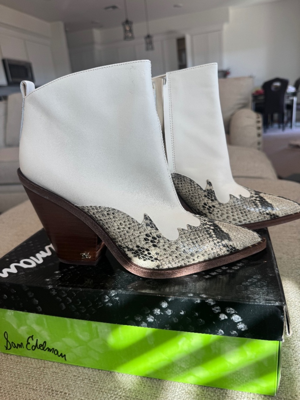 Sam Edelman snake skin boots!